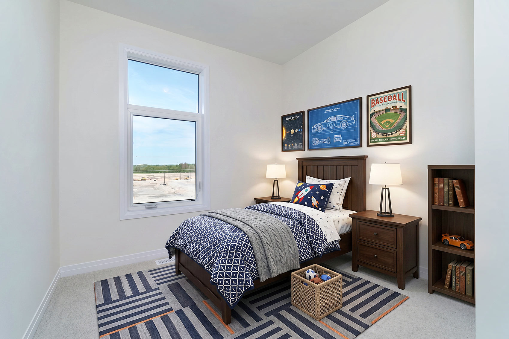 037 2nd Bedroom Shown Virtually Staged