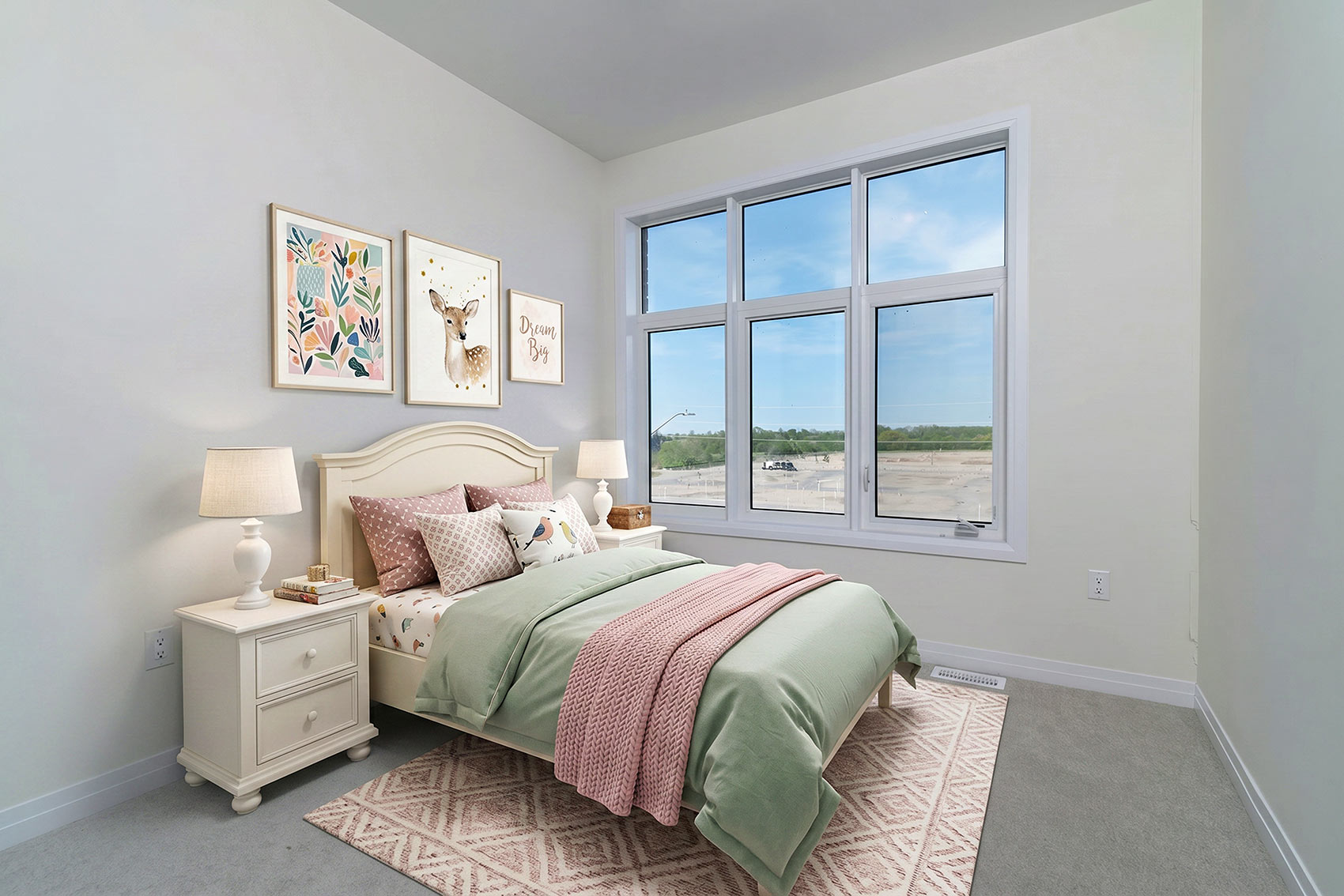 039 3rd Bedroom Shown Virtually Staged